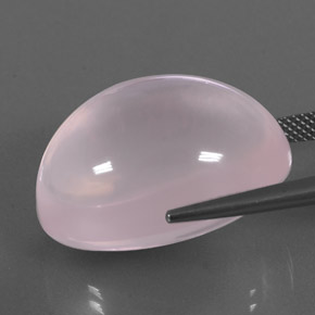 Quarzo rosa naturale rosa da 43,00 ct, trasparente, trasparente/traslucido