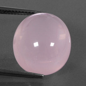 Quarzo rosa naturale rosa da 17,74 ct, trasparente, trasparente/traslucido