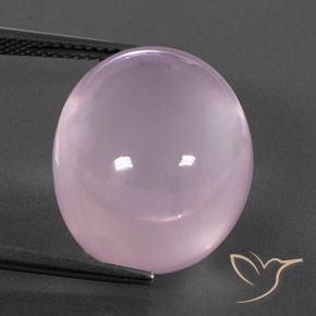 23.45ct Naturale Rosa Ciliegia Chiaro Quarzo rosa, Ovale, Trasparente/Traslucido