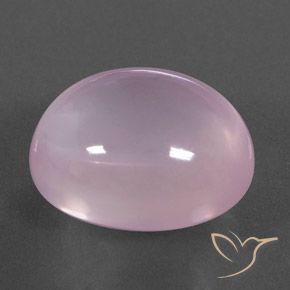 Quarzo rosa Rosa Ciliegia Chiaro naturale da 23.45 ct, Ovale, Trasparente/Traslucido