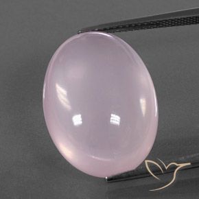 20.50ct Naturale Rosa chiaro Quarzo rosa, Ovale, Trasparente/Traslucido
