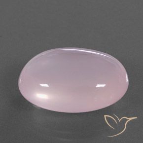 Quarzo rosa Rosa chiaro naturale da 20.50 ct, Ovale, Trasparente/Traslucido