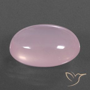 Quarzo rosa Rosa gomma da masticare naturale da 17.58 ct, Ovale, Trasparente/Traslucido
