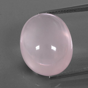 Quarzo rosa naturale rosa da 22,01 ct, trasparente, trasparente/traslucido