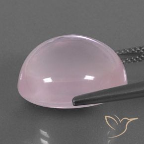 Quarzo rosa Rosa gomma da masticare naturale da 18.33 ct, Ovale, Trasparente/Traslucido