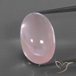 17.87ct Naturale Rosa chiaro Quarzo rosa, Ovale, Trasparente/Traslucido