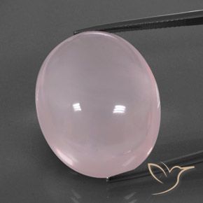 47.13ct Naturale Rosa chiaro Quarzo rosa, Ovale, Trasparente/Traslucido