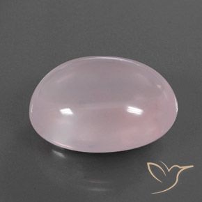 Quarzo rosa Rosa chiaro naturale da 47.13 ct, Ovale, Trasparente/Traslucido