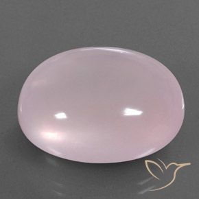 Quarzo rosa Rosa gomma da masticare naturale da 47.42 ct, Ovale, Trasparente/Traslucido