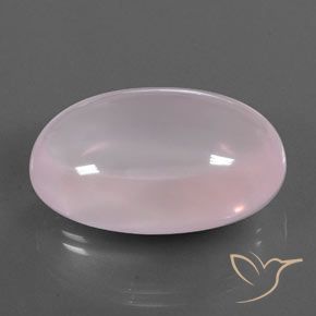 Quarzo rosa Rosa gomma da masticare naturale da 51.74 ct, Ovale, Trasparente/Traslucido