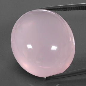 Quarzo rosa naturale rosa da 50,20 ct, trasparente, trasparente/traslucido