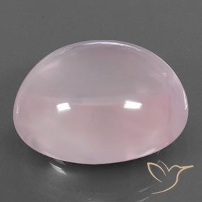 Quarzo rosa Rosa chiaro naturale da 54.13 ct, Ovale, Trasparente/Traslucido