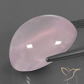 Quarzo rosa Rosa chiaro naturale da 54.13 ct, Ovale, Trasparente/Traslucido