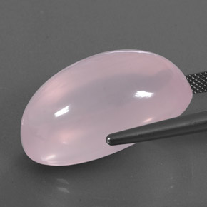 Quarzo rosa naturale rosa da 45,32 ct, trasparente, trasparente/traslucido