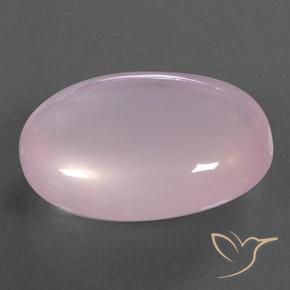 Quarzo rosa Rosa chiaro naturale da 38.81 ct, Ovale, Trasparente/Traslucido