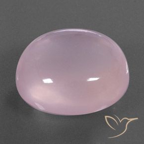 Quarzo rosa Rosa chiaro naturale da 39.41 ct, Ovale, Trasparente/Traslucido