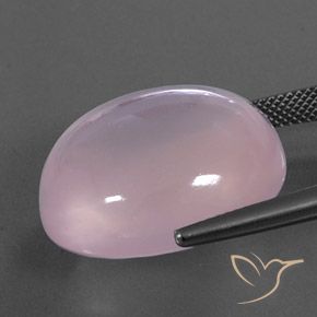 Quarzo rosa Rosa chiaro naturale da 39.41 ct, Ovale, Trasparente/Traslucido