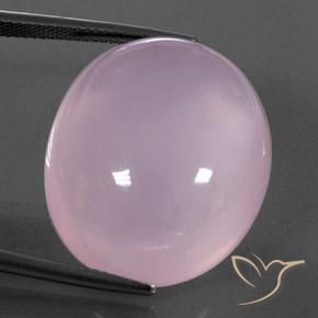 Quarzo rosa Rosa chiaro naturale da 41.98 ct, Ovale, Trasparente/Traslucido