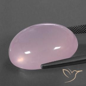 Quarzo rosa Rosa chiaro naturale da 41.98 ct, Ovale, Trasparente/Traslucido