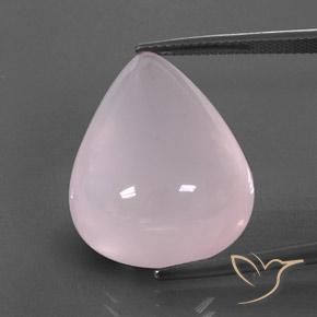 Quarzo rosa naturale rosa da 31,11 ct, trasparente, trasparente/traslucido