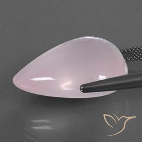 Quarzo rosa naturale rosa da 31,11 ct, trasparente, trasparente/traslucido