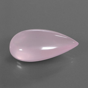 Quarzo rosa naturale rosa da 30,86 ct, trasparente, trasparente/traslucido
