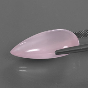 Quarzo rosa naturale rosa da 30,86 ct, trasparente, trasparente/traslucido