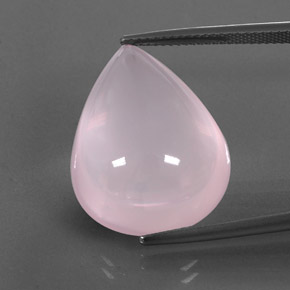 Quarzo rosa rosa chiaro naturale da 26,63 ct, trasparente, trasparente/traslucido