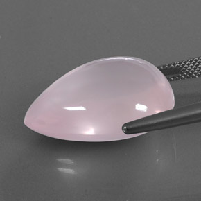 Quarzo rosa rosa chiaro naturale da 26,63 ct, trasparente, trasparente/traslucido