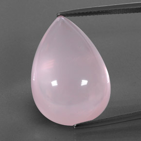Quarzo rosa naturale rosa da 33,86 ct, trasparente, trasparente/traslucido