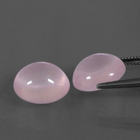Quarzo rosa naturale rosa da 21,50 ct, trasparente, trasparente/traslucido
