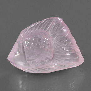 Quarzo rosa naturale rosa da 22,58 ct, trasparente, trasparente/traslucido