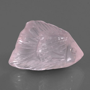 Quarzo rosa naturale rosa da 22,58 ct, trasparente, trasparente/traslucido