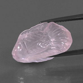 Quarzo rosa naturale rosa da 9,75 ct, trasparente, trasparente/traslucido