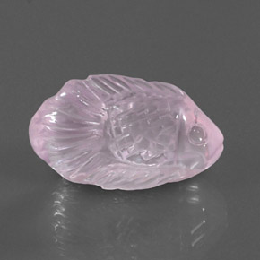 Quarzo rosa naturale rosa da 9,75 ct, trasparente, trasparente/traslucido