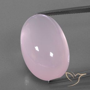 36.69ct Naturale Rosa chiaro Quarzo rosa, Ovale, Trasparente/Traslucido