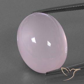 29.55ct Naturale Rosa chiaro Quarzo rosa, Ovale, Trasparente/Traslucido