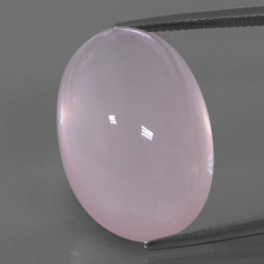 Quarzo rosa Rosa gomma da masticare naturale da 39.48 ct, Trasparente, Trasparente/Traslucido