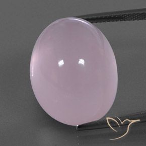 Quarzo rosa Rosa gomma da masticare naturale da 37.09 ct, Ovale, Trasparente/Traslucido