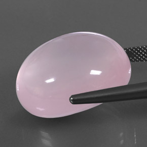 Quarzo rosa naturale rosa da 43,64 ct, trasparente, trasparente/traslucido