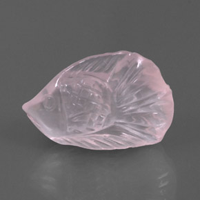 Quarzo rosa naturale rosa da 10,90 ct, trasparente, trasparente/traslucido