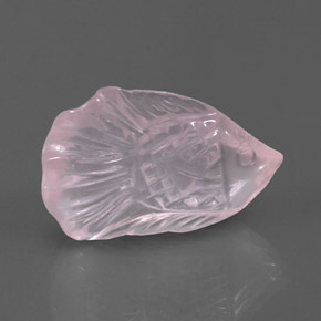 Quarzo rosa naturale rosa da 10,90 ct, trasparente, trasparente/traslucido