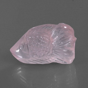 Quarzo rosa Rosa gomma da masticare naturale da 20.13 ct, Trasparente, Trasparente/Traslucido