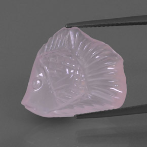 Quarzo rosa naturale rosa da 13,17 ct, trasparente, trasparente/traslucido