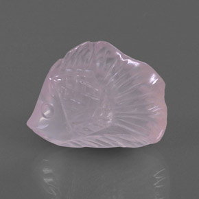 Quarzo rosa naturale rosa da 13,17 ct, trasparente, trasparente/traslucido