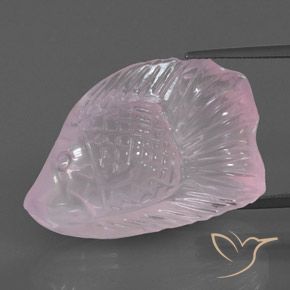 32.32ct Naturale Rosa chiaro Quarzo rosa, Taglio a fantasia, Trasparente/Traslucido