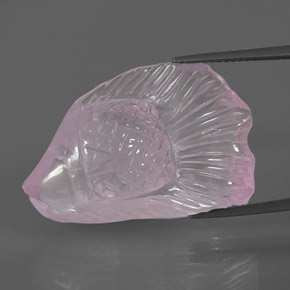 Quarzo rosa naturale rosa da 30,01 ct, trasparente, trasparente/traslucido