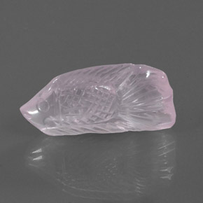 Quarzo rosa naturale rosa da 15,57 ct, trasparente, trasparente/traslucido
