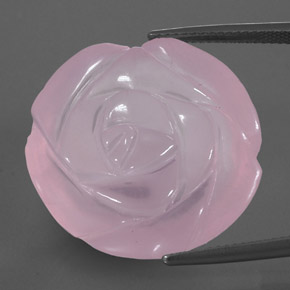 Quarzo rosa naturale rosa da 40,85 ct, trasparente, trasparente/traslucido