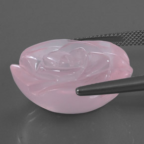 Quarzo rosa naturale rosa da 40,85 ct, trasparente, trasparente/traslucido